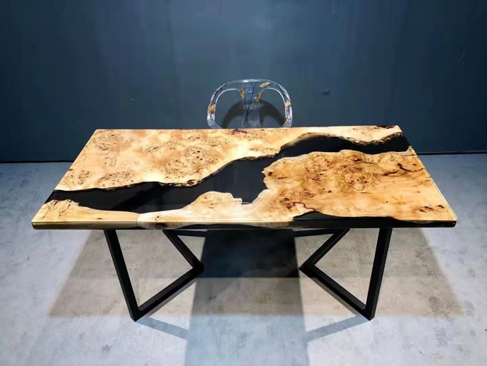 86％以上節約 奥行50mm幅900mmフルオーダー ウッドリバーテーブル オーク 無垢 一枚板 ダイニング 天然木 レジン 樹脂 モダン インテリア  木のテーブル 北欧 デザイン