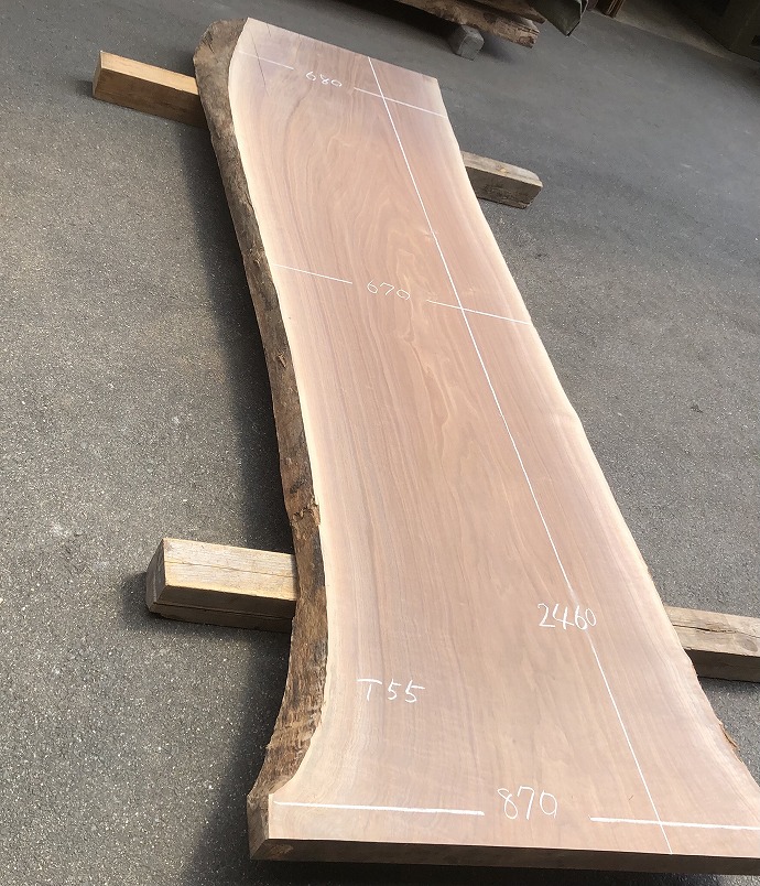 ウォールナット・一枚板テーブル・天板(新材)