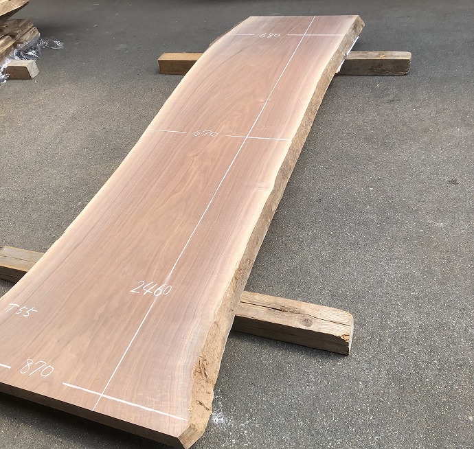 ウォールナット・一枚板テーブル・天板(新材)